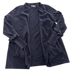 Skies Are Blue Cardigan Sweater Womens Small Open Front Pockets Lightweight